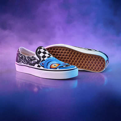 KPop Demon Hunters x Vans Big Kids Classic Slip-On Shoe