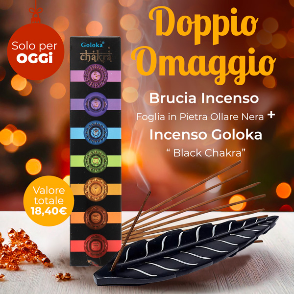 Omaggio Doppio: Brucia Incenso + Incenso Black Chakra