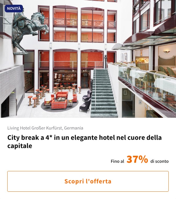 City break a 4* in un elegante hotel nel cuore della capitale