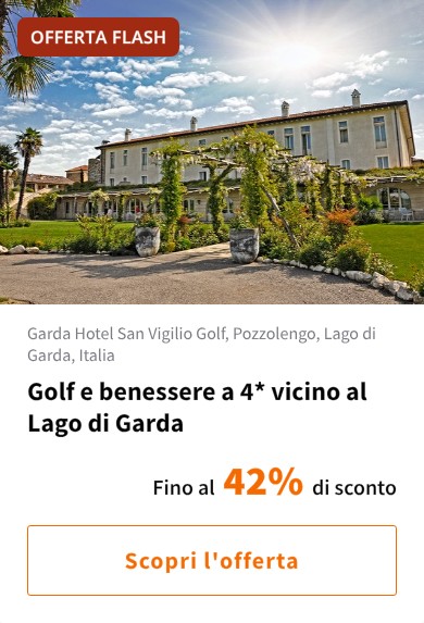 Golf e benessere a 4* vicino al Lago di Garda