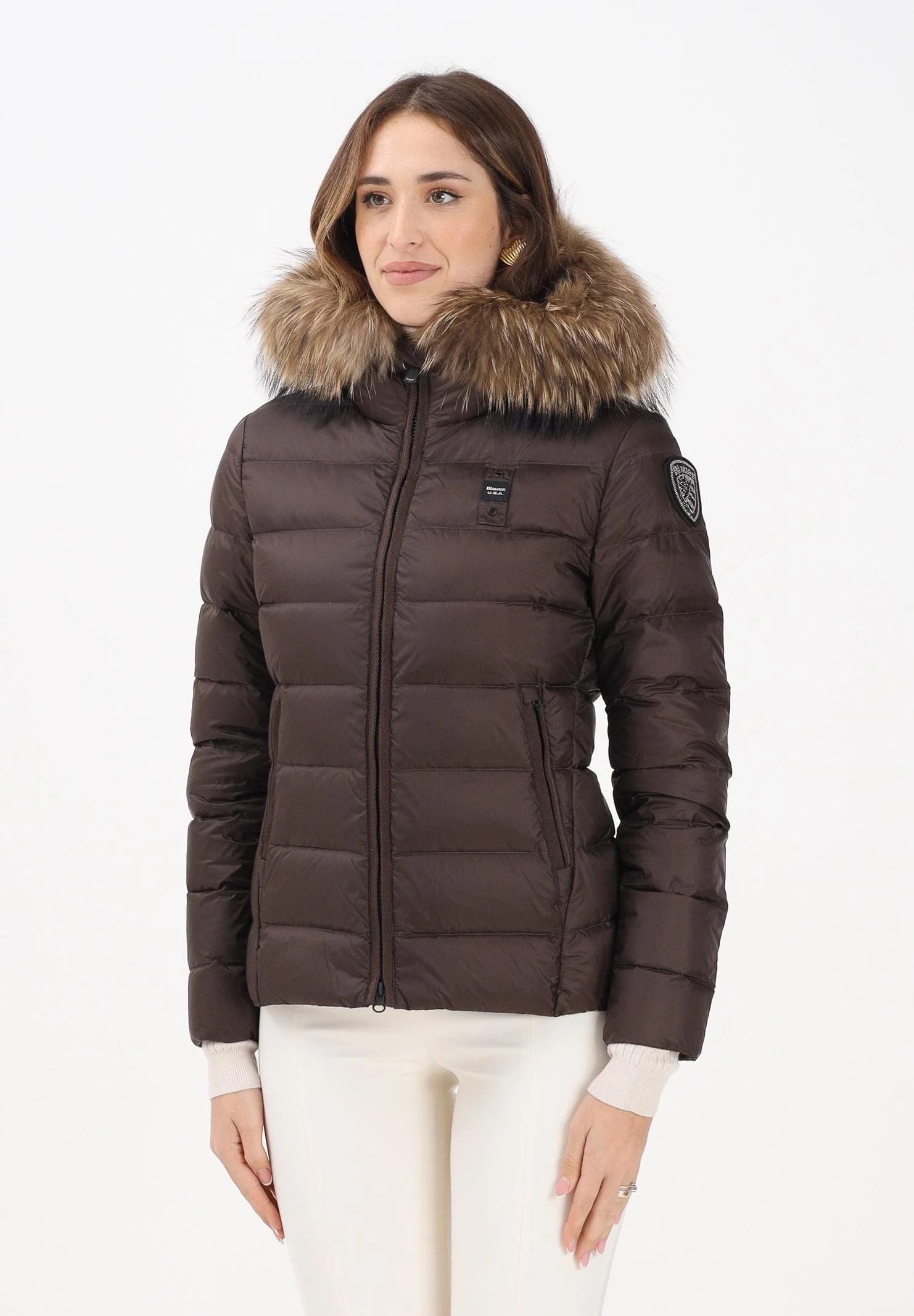 Image of BLAUER Piumino ARCADIA marrone da donna