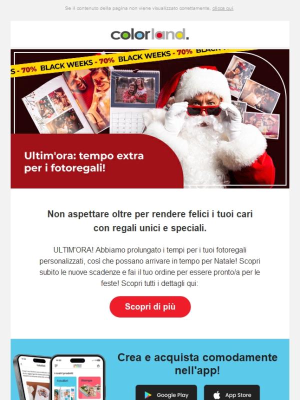 Ultim'ora: tempo extra per i fotoregali!