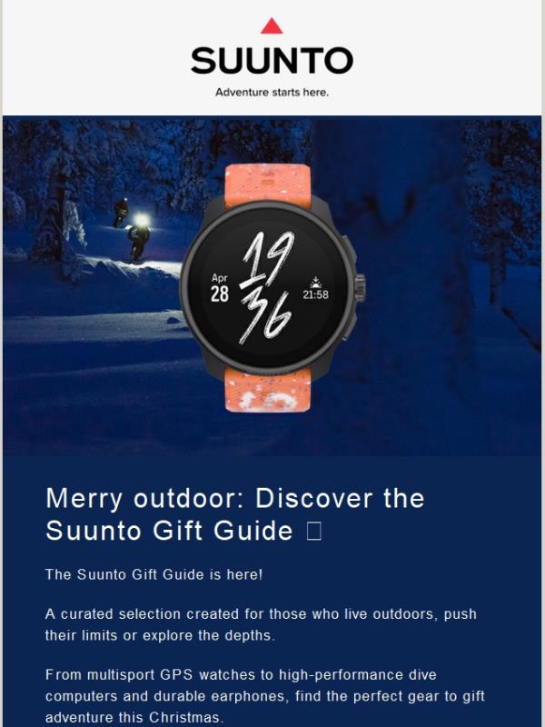 Merry outdoor: Discover the Suunto Gift Guide 🎁