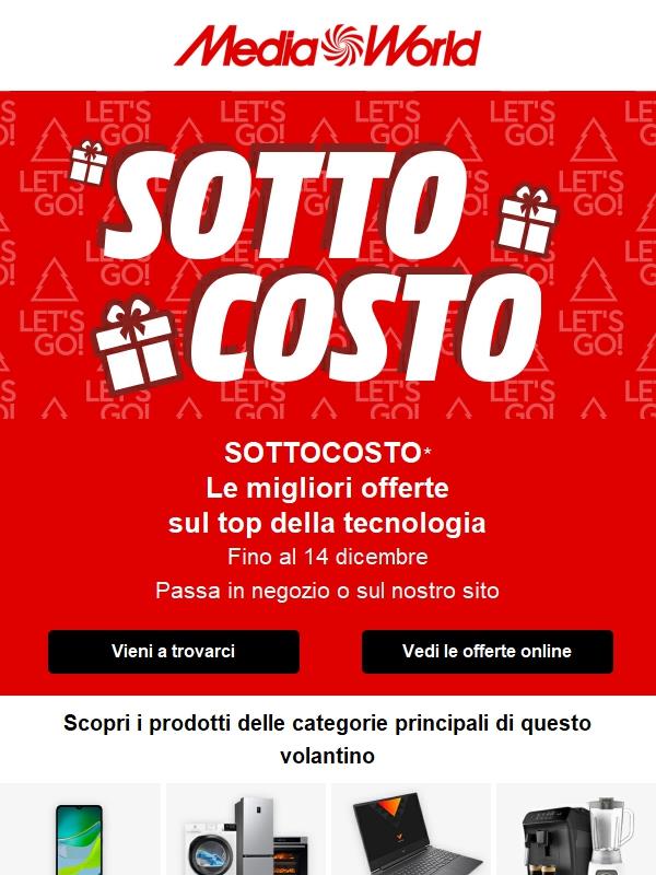 SOTTOCOSTO di Natale fino al 14/12!