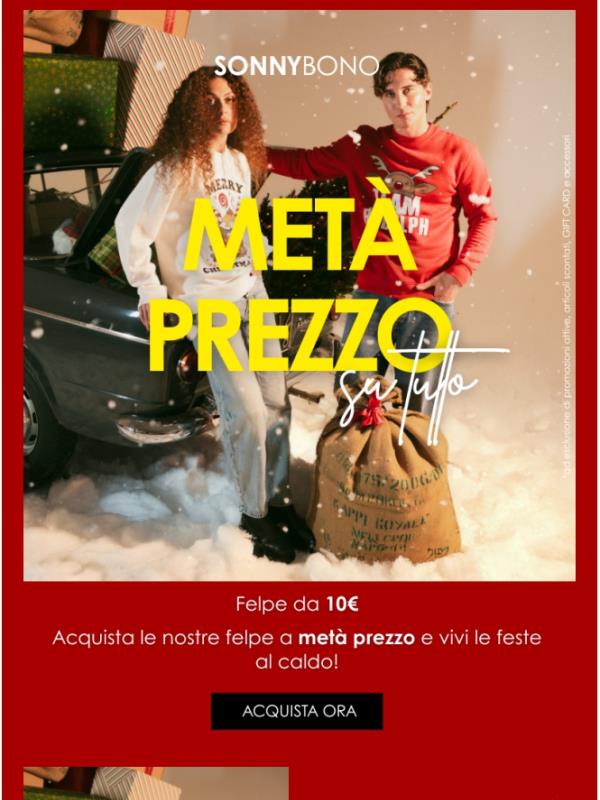 🌟Regala una Felpa da 10€ tutto -50%🌟