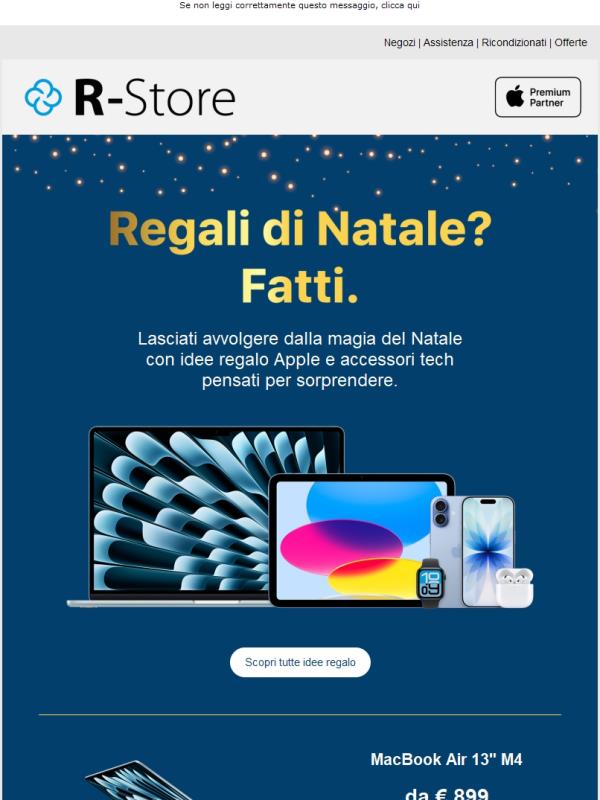 Idee regalo e promo di Natale, tutte per te!