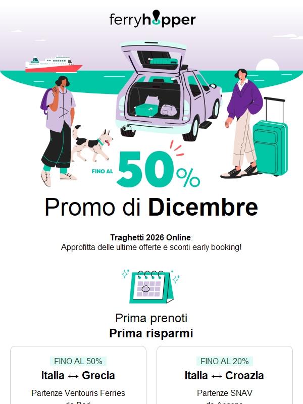 🚢 Sconti fino al 50%: Offerte Dicembre
