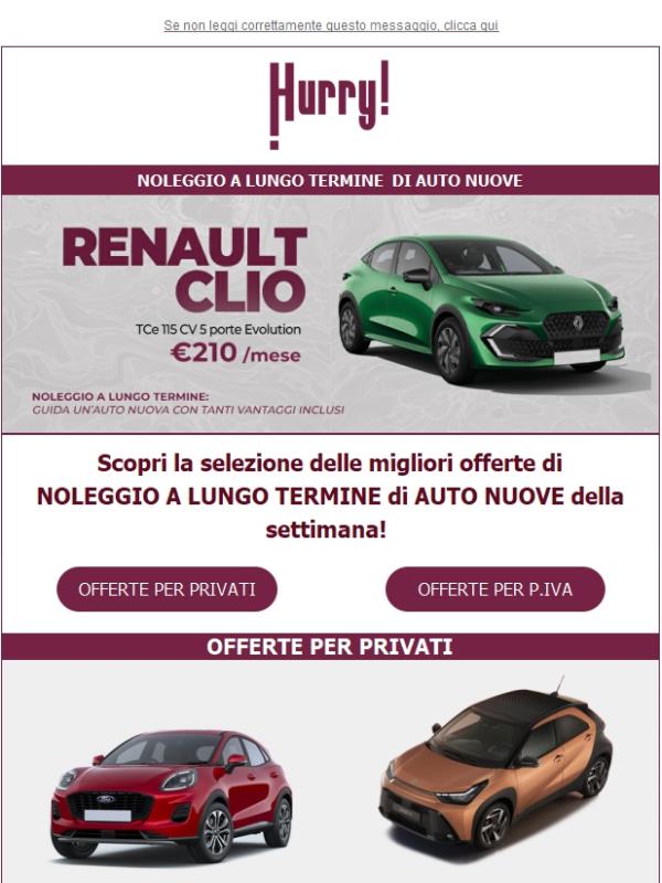 🚘HURRY! Noleggio | Le MIGLIORI OFFERTE della settimana 🚘 Scopri tutte le auto a noleggio a prezzi scontati!