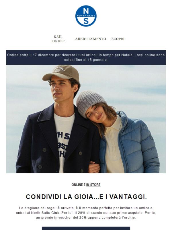 Parla di noi. Condividi i premi.