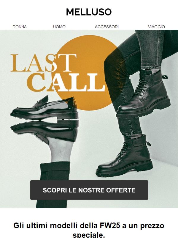 Last Call: –10% sulla selezione FW25
