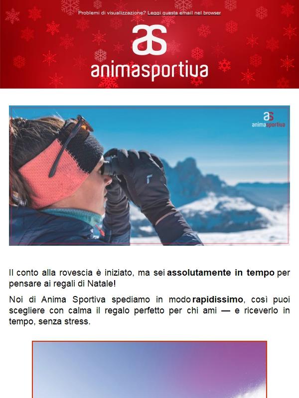 Da Anima Sportiva consegna sicura prima di Natale!