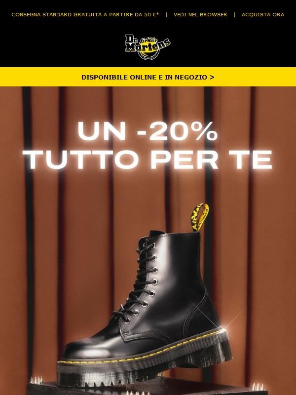 Vuoi un 20% di sconto?