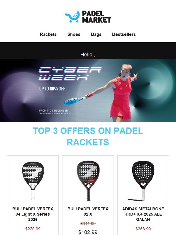 Last days of Cyber Week! Take advantage of the discounts and get your Christmas gift!🎅🏻​