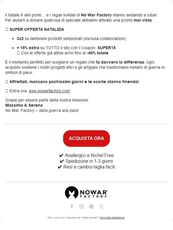 🎄 Ultima occasione Natale! 3x2 + EXTRA 15% con SUPER15 🎁