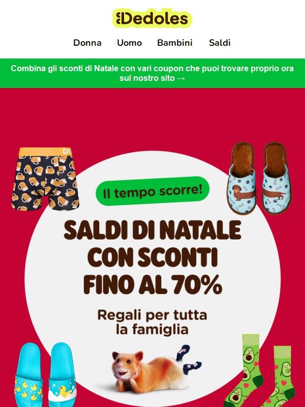 Il nostro segreto di Natale: Sconti fino al 70% 🤫🎄