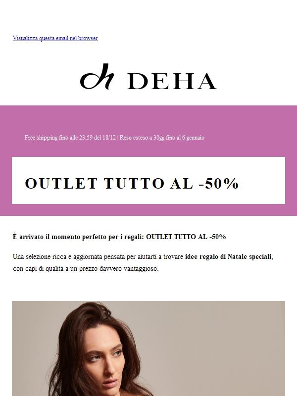 PROMO: OUTLET TUTTO AL -50%