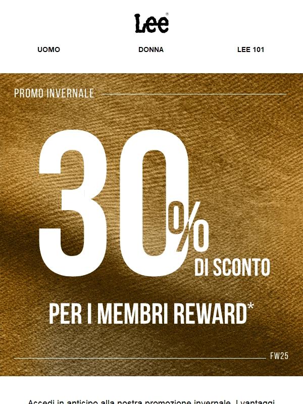 Offerte invernali: 30% di sconto per i membri