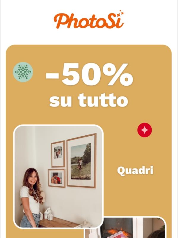 Scade oggi ⌛ -50% su tutto