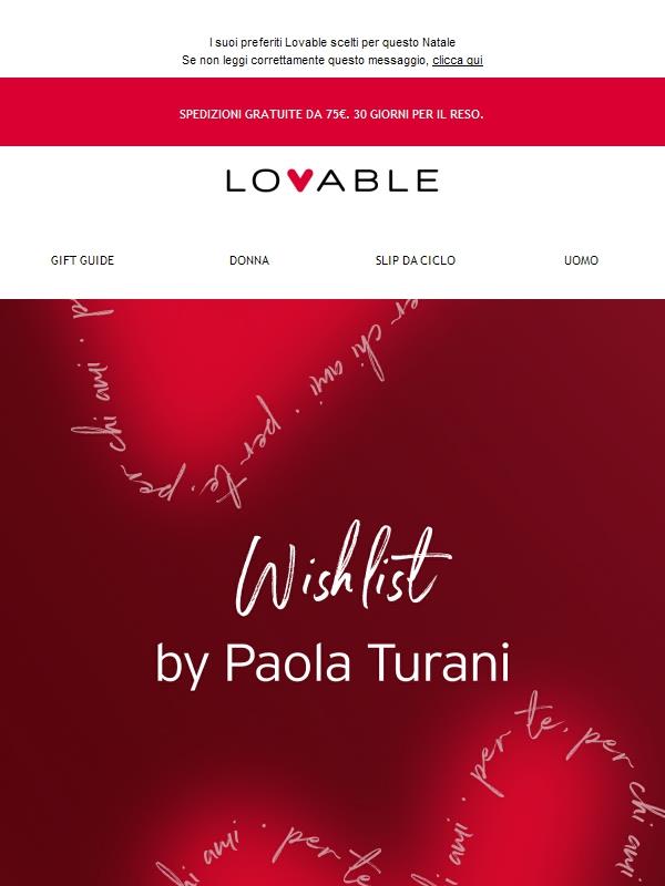 Paola Turani presenta la sua nuova Wishlist ✨
