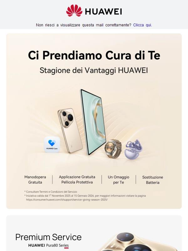 🔧 HUAWEI Customer Service - Iniziative Dicembre 2025