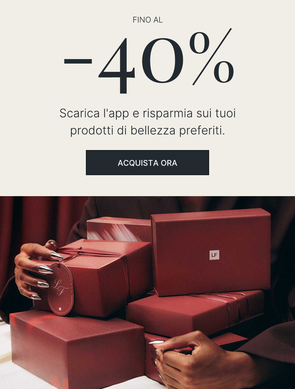 FINO AL 40 DI SCONTO SULL'APP