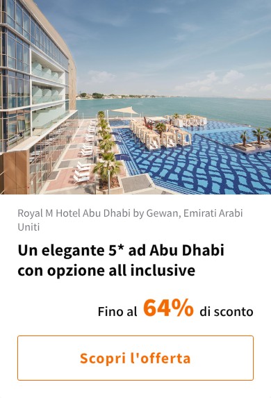 Un elegante 5* ad Abu Dhabi con opzione all inclusive