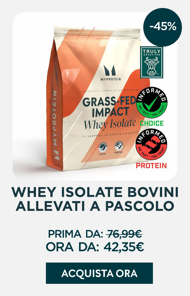 whey isolate di bovini