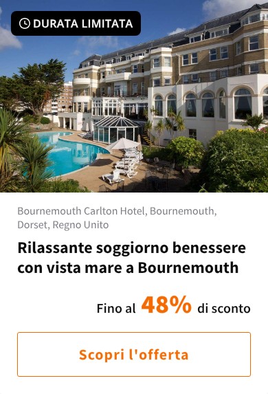 Rilassante soggiorno benessere con vista mare a Bournemouth