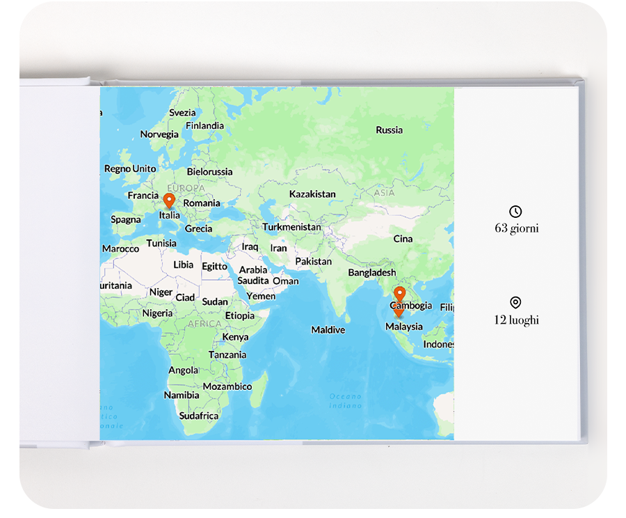 Puoi aggiungere date e mappe