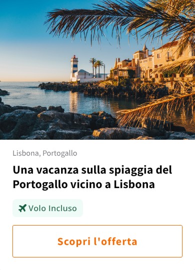 Una vacanza sulla spiaggia del Portogallo vicino a Lisbona
