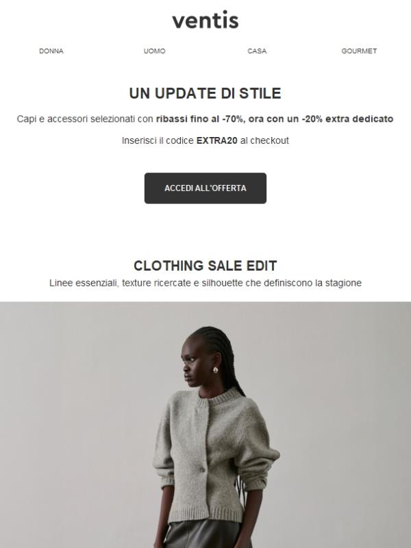 -20% extra: il momento migliore per scegliere