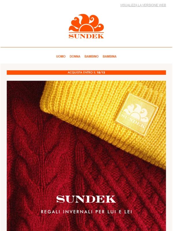 🎄 SOTTO L'ALBERO IL CALORE DI SUNDEK