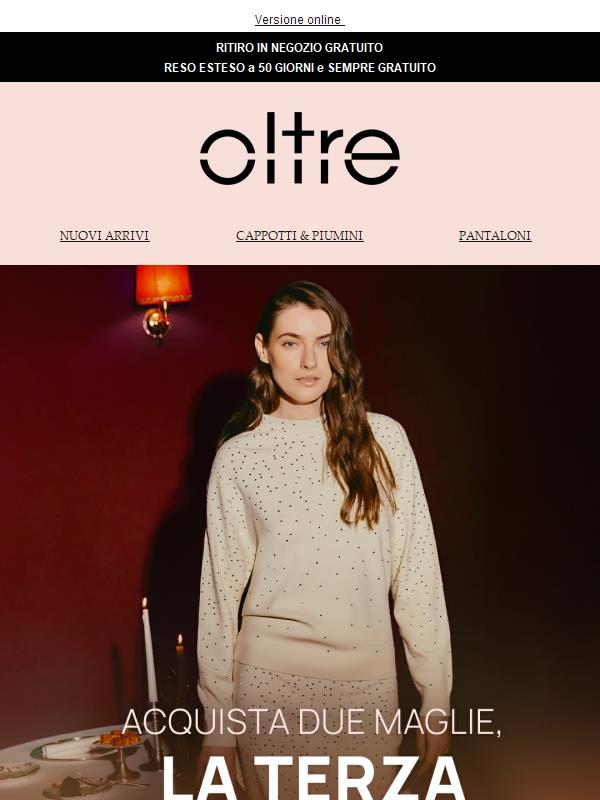 3x2 SU TUTTA LA MAGLIERIA