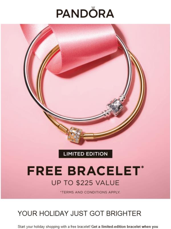 Receive a FREE BRACELET with qualifying spend!