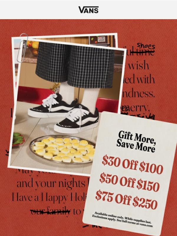 Snag $30, $50, or $75 off