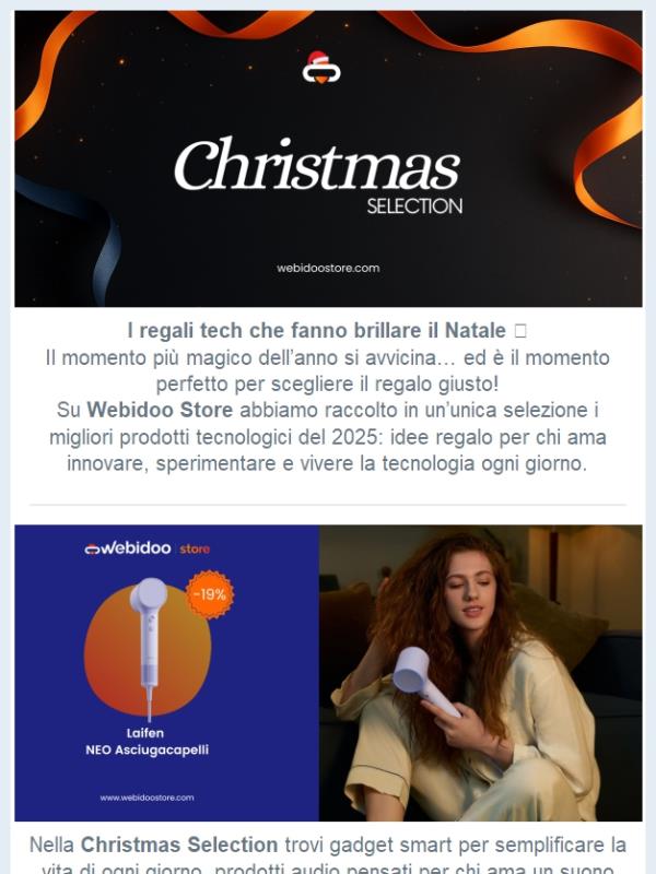 Idee regalo tech? Ecco la nostra Christmas Selection 🎁