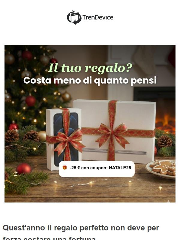 🎁 Ecco 25 € per il tuo regalo di Natale