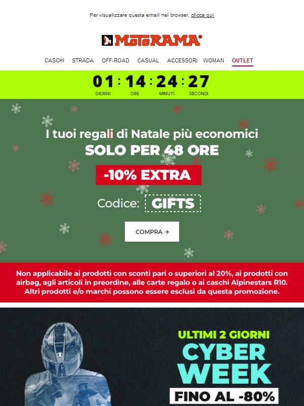 Coupon -10% per i tuoi acquisti di Natale 🎁 Solo 48h!