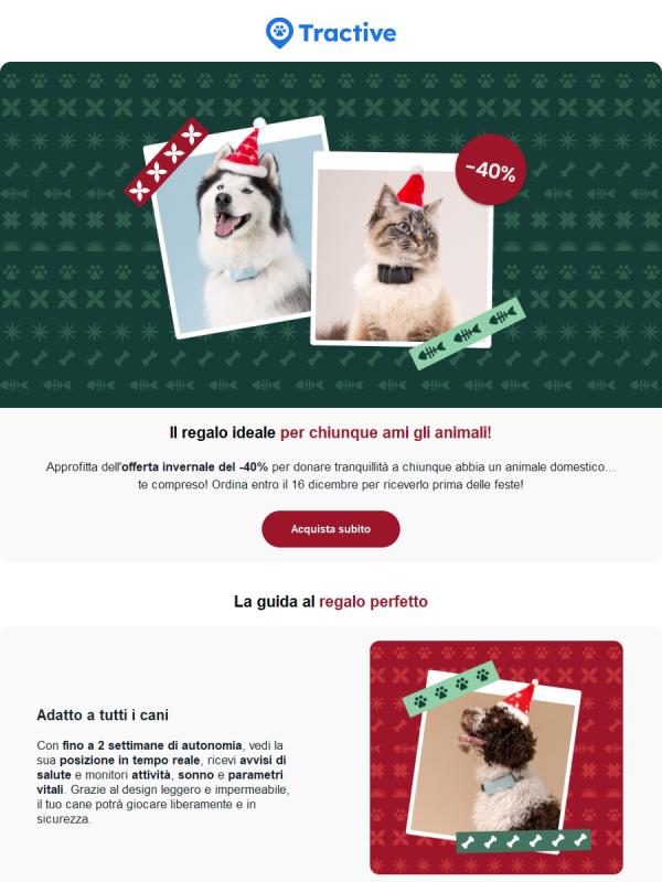 Regalo in arrivo: -40% su Tractive!🎁