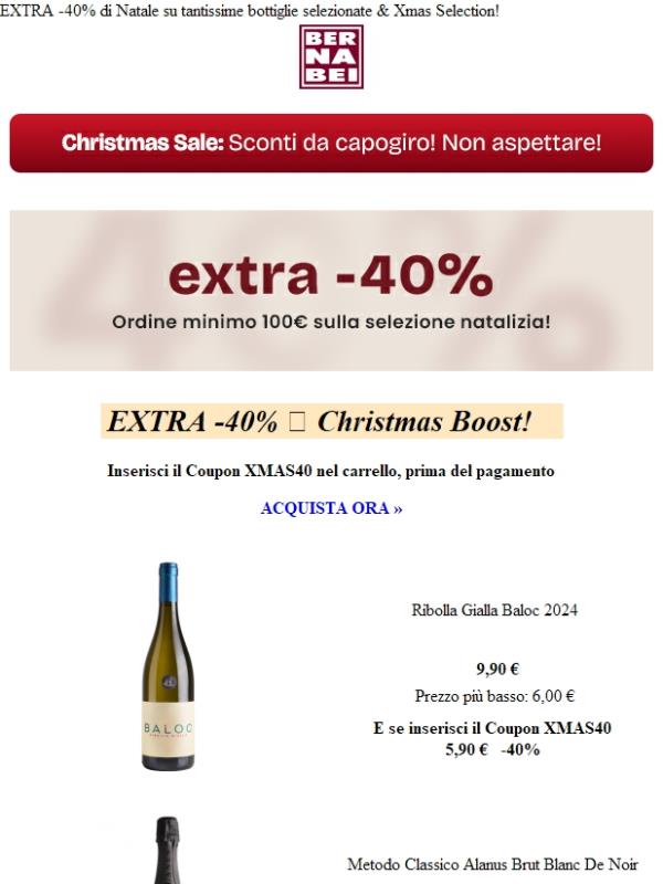 EXTRA -40% XMAS 💣 Irresistibile!