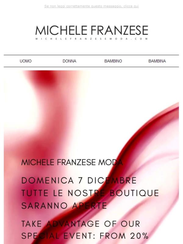 DOMENICA 7 DICEMBRE: SIAMO APERTI!🛍️