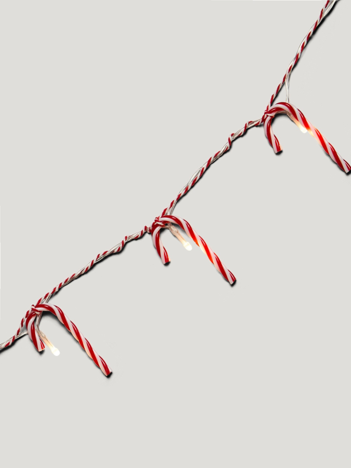 Catena di luci a forma di candycane