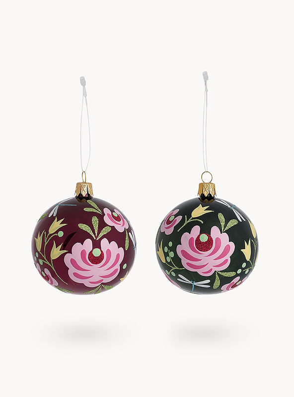 Pallina in vetro soffiato a bocca da artigiani europei