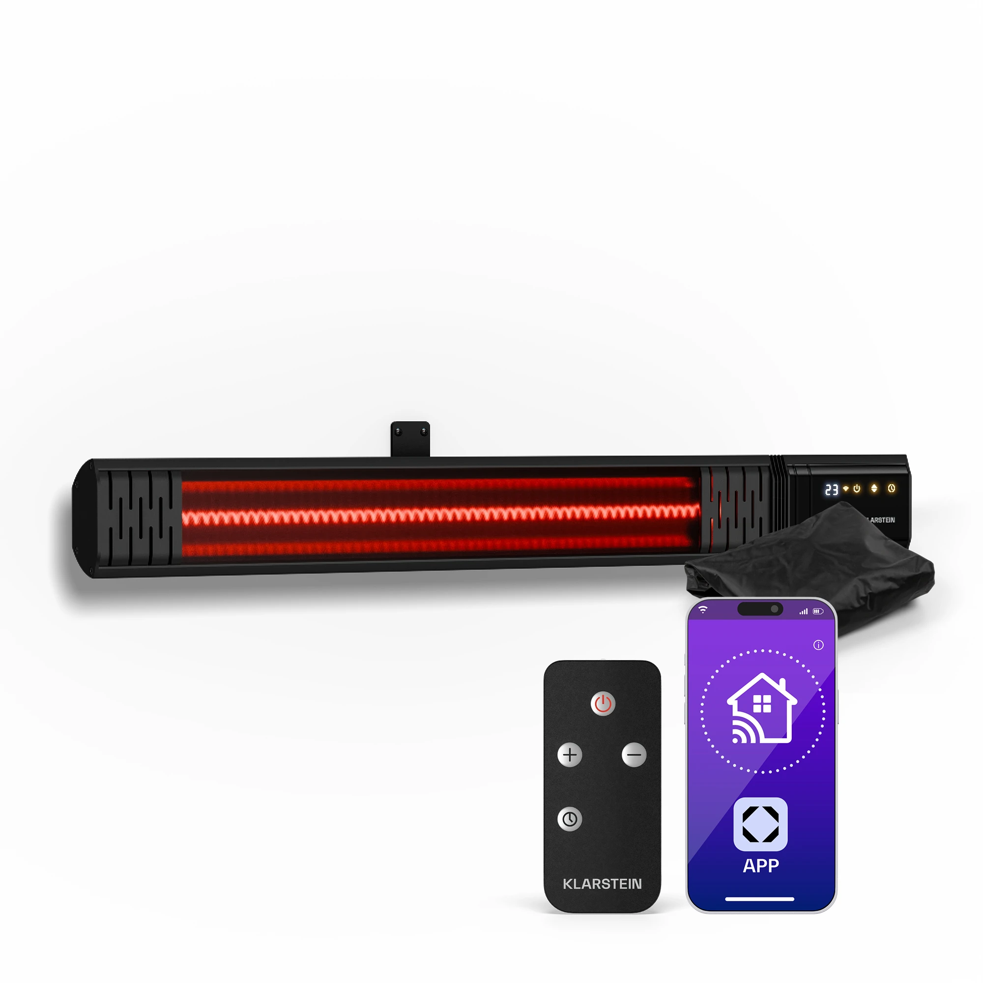 



  



  
  Phantom - Stufa a infrarossi da parete | 2000 W | ...