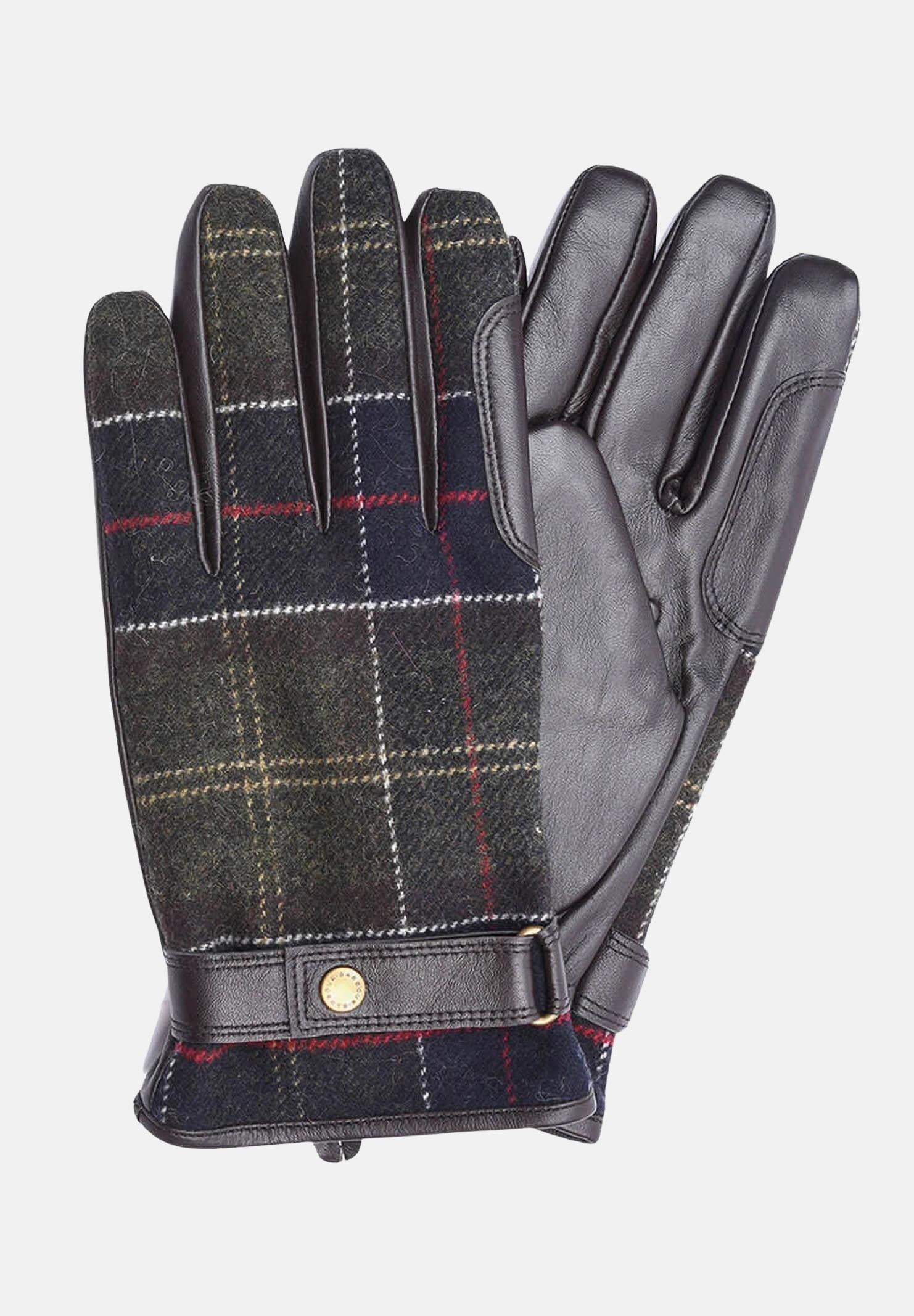 Image of BARBOUR Guanti Newbrough tartan da uomo