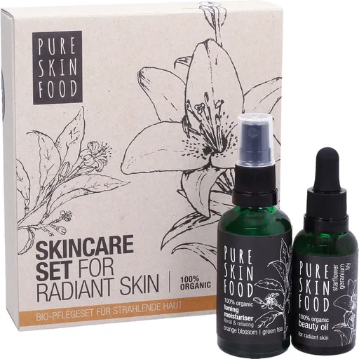PURE SKIN FOOD Set Bio per Skincare - Pelle Radiosa