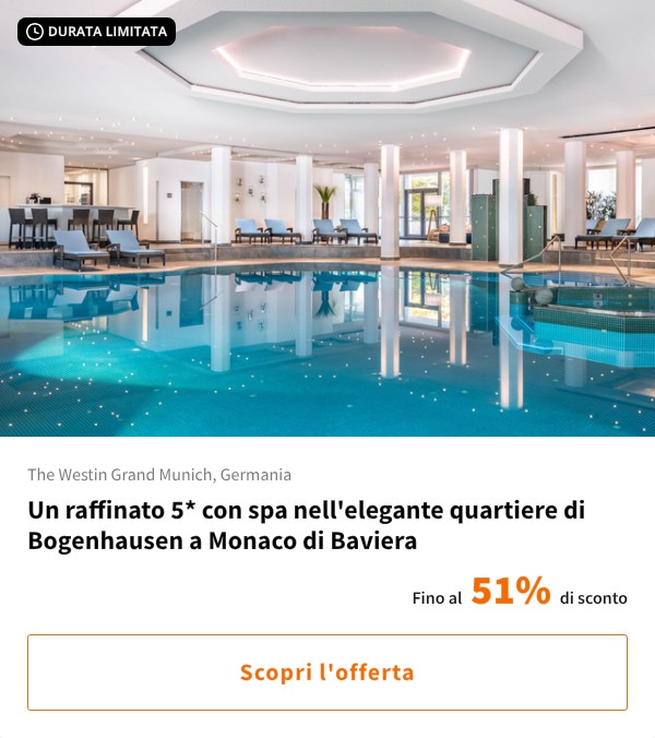 Un raffinato 5* con spa nell'elegante quartiere di Bogenhausen a Monaco di Baviera