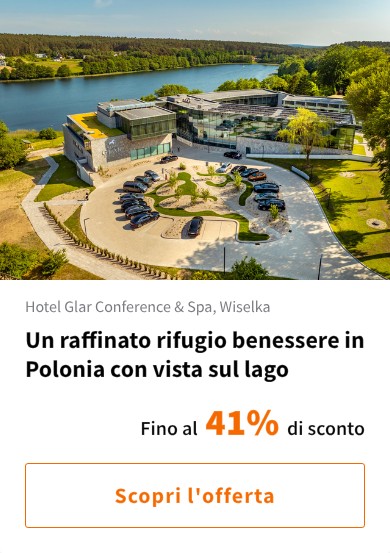 Un raffinato rifugio benessere in Polonia con vista sul lago