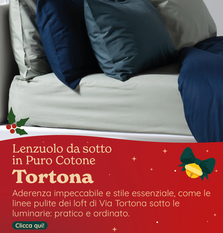Lenzuolo Sotto con Angoli in puro cotone tinta unita - Tortona