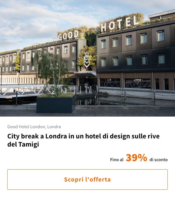 City break a Londra in un hotel di design sulle rive del Tamigi